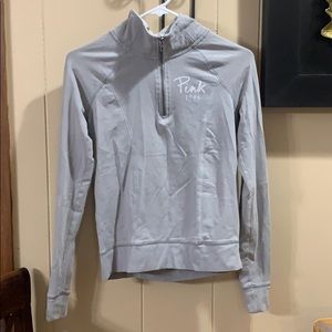 Half Zip Yoga Pink Top